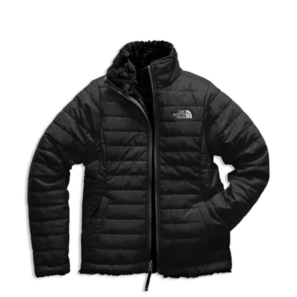 Big Kid Reversible Mossbud Swirl Quilted & Fleece Jacket - Barely Worn!